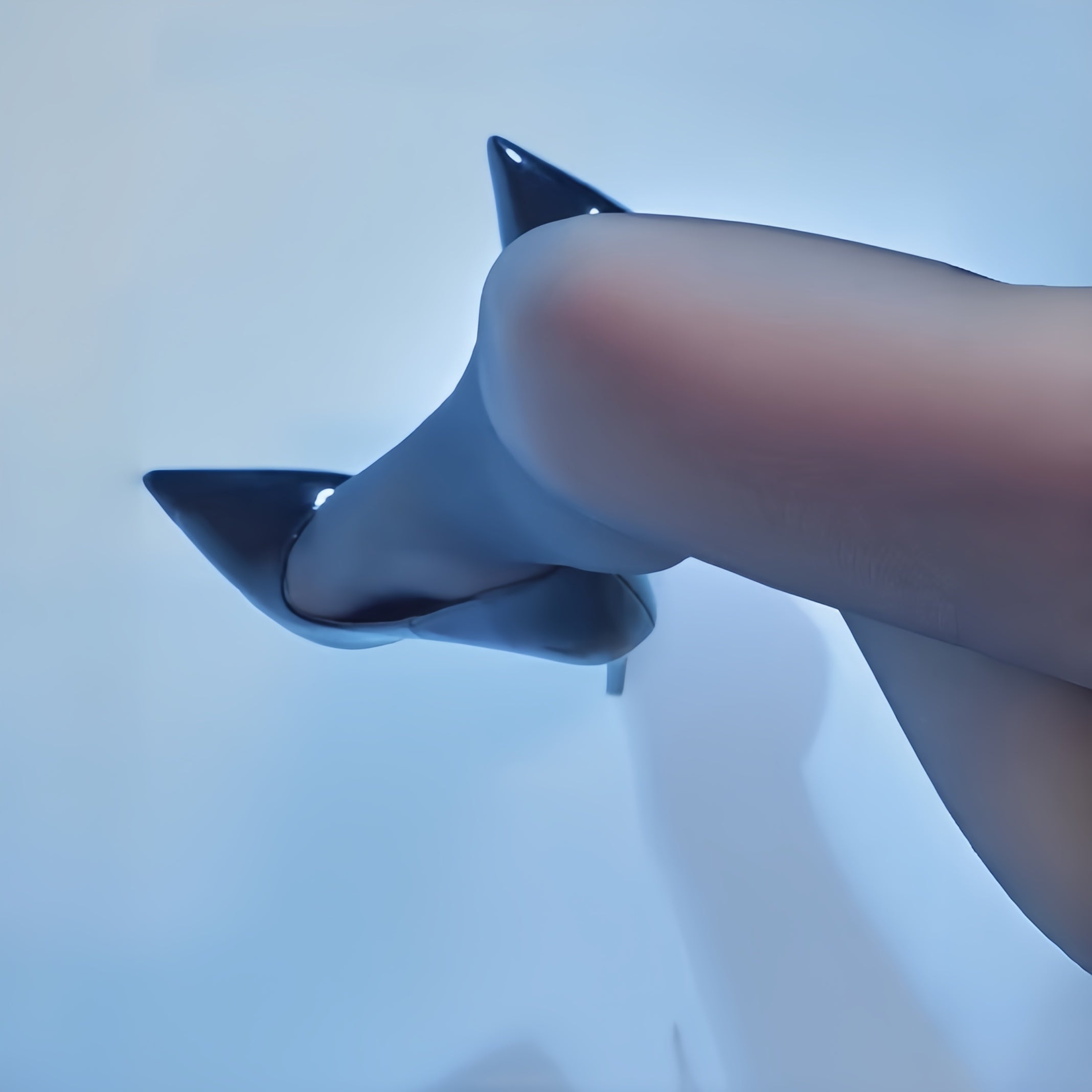 Stylish outfit featuring sheer pantyhose paired with skirt and heels, demonstrating comfort fit and versatile everyday wear.