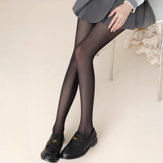 High-Waist Deep-Crotch Seamless Tights 25D (3 Pairs)