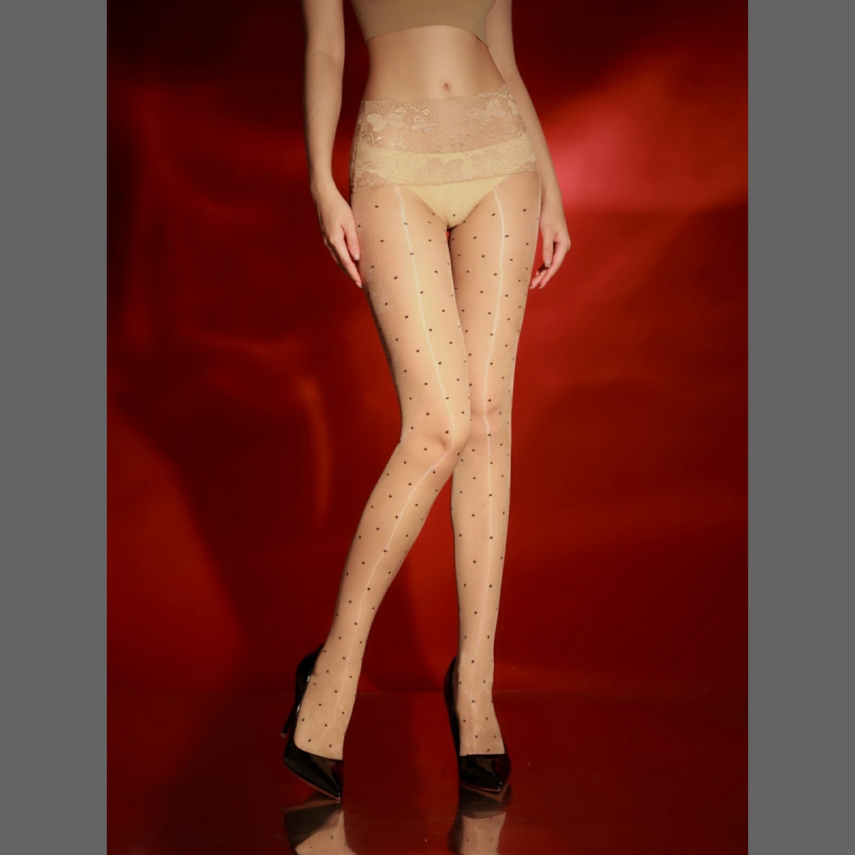 Velours Muse・Polka Dot Sheer Tights・Classic Collection・6011