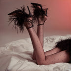 Close-up of fine nylon spandex fabric with high-density weave, soft and durable sheer tights material showing smooth and breathable texture.